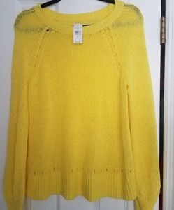 Yellow Loft Sweater, sz M